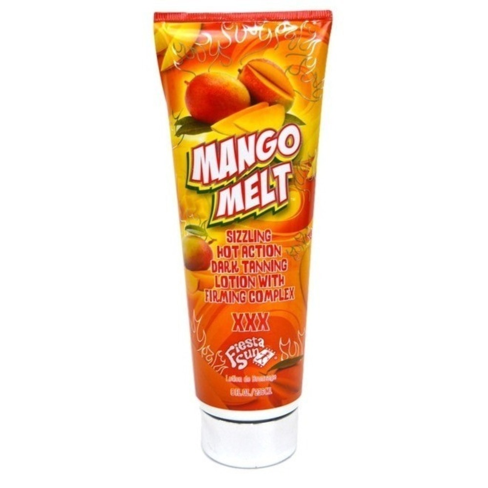 Fiesta Sun Mango Melt Sizzling Hot Action Dark Tanning Lotion 8oz Tingle XXX